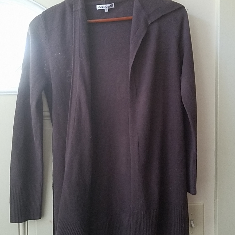Gray wrap around jacket